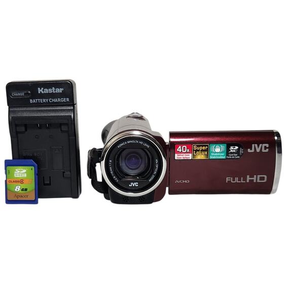 JVC Everio Full HD GZ-E100RU Tested Digital Camcorder With Charger + Memory Card - Picture 1 of 11